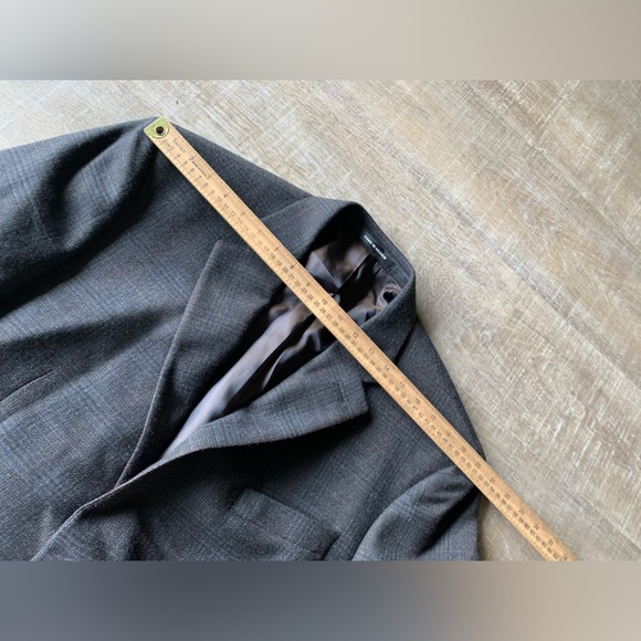 Lauren Ralph Lauren Mens Sport Coat 46R Classic 100% Wool Plaid 2 Button Blazer - Picture 11 of 13